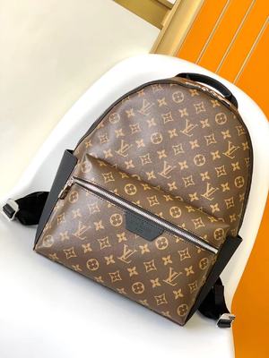 Louis Vuitton LV Discovery Bags Backpack Black Grid Damier Graphite Canvas Cowhide M46684