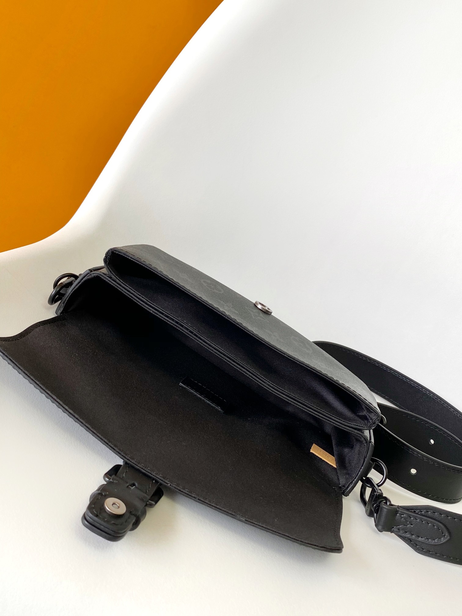 LV Monogram Eclipse Buckle Flap Crossbody Bag