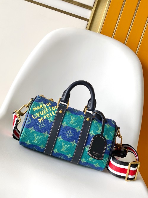 Louis Vuitton Keepall Bandoulière 25 Monogram Surfin’ Canvas Bag