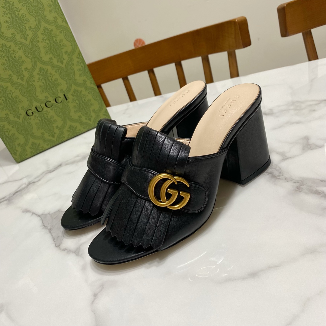 NO:246871,black leather slippers slippers19860909皮黑,拖鞋,slippers,Women's Shoes