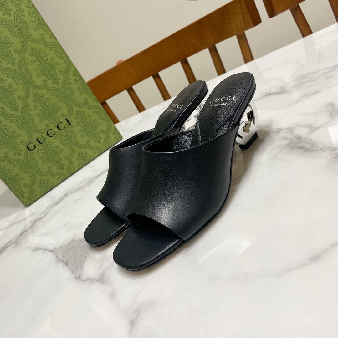 NO:261192,black leather slippers slippers19860909皮黑,拖鞋,slippers,Women's Shoes