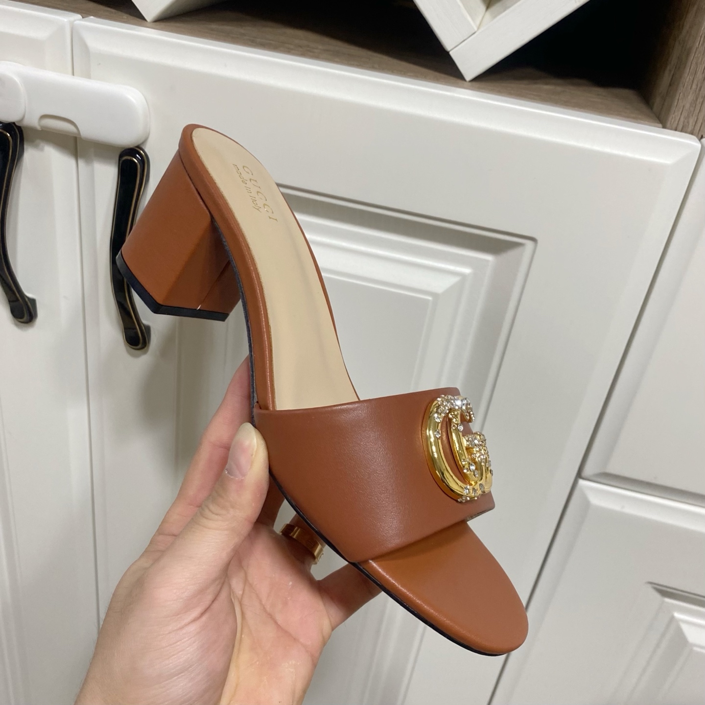Gucci Women's Leather Mules With Crystal Embellished GG Hardware 7 i1736457510580 8195 0 5