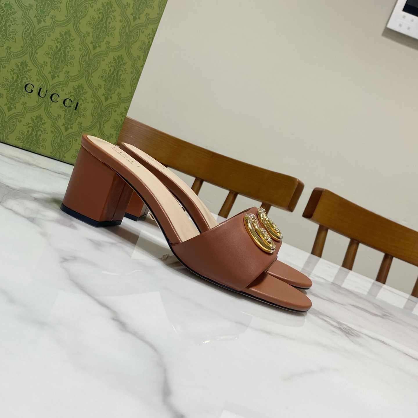 Gucci Women's Leather Mules With Crystal Embellished GG Hardware 4 i1736457510770 8212 0 1