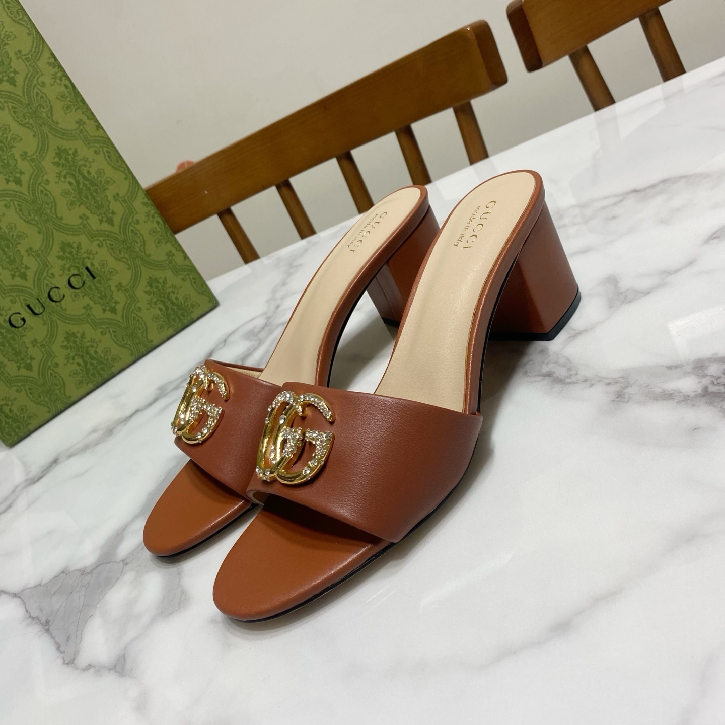 Gucci Women's Leather Mules With Crystal Embellished GG Hardware 3 i1736457510969 1815 0 0