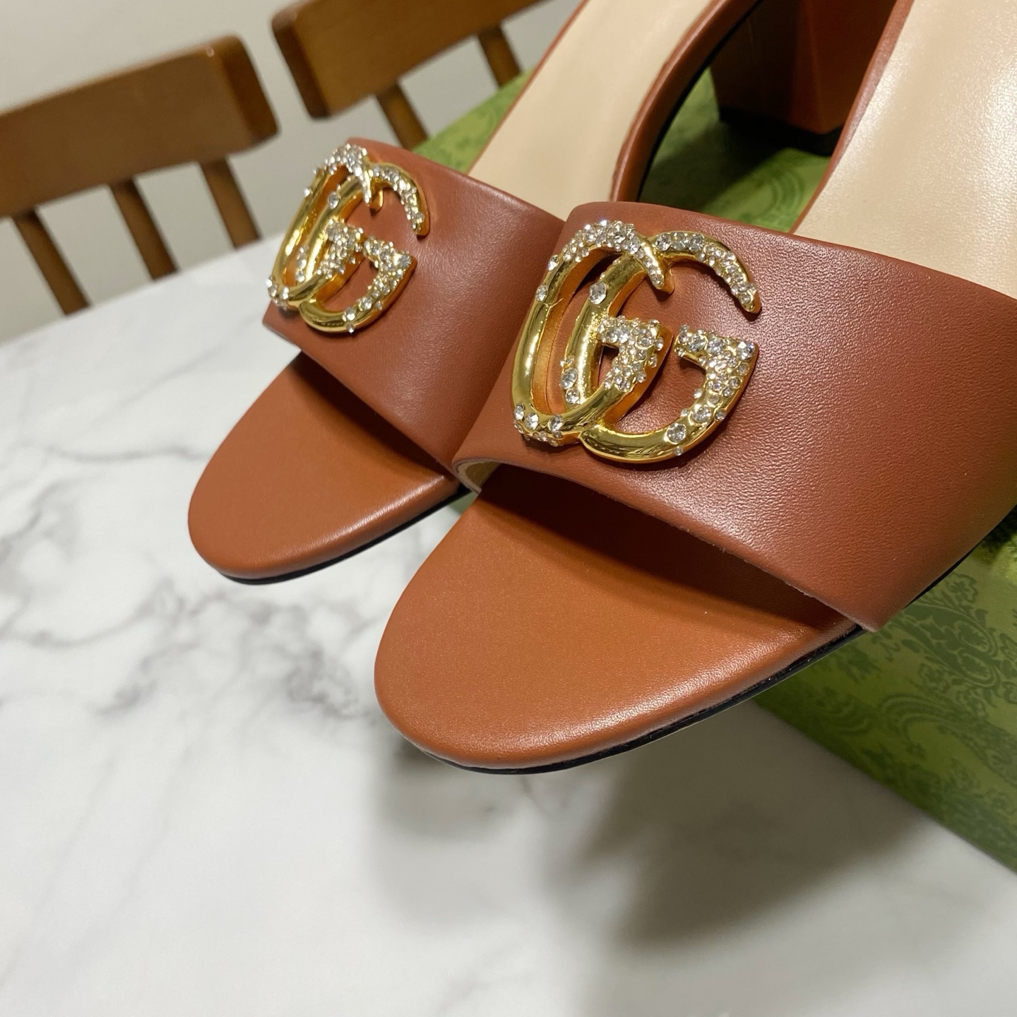 Gucci Women's Leather Mules With Crystal Embellished GG Hardware 8 i1736457511930 2573 0 6