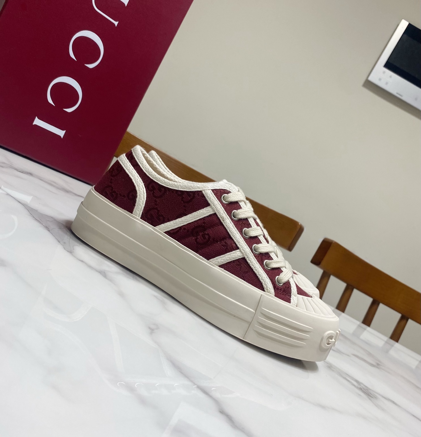Gucci GG Canvas Platform Sneakers, Comfortable and Stylish Shoes for Women 4 i1744493123087 3877 0 1
