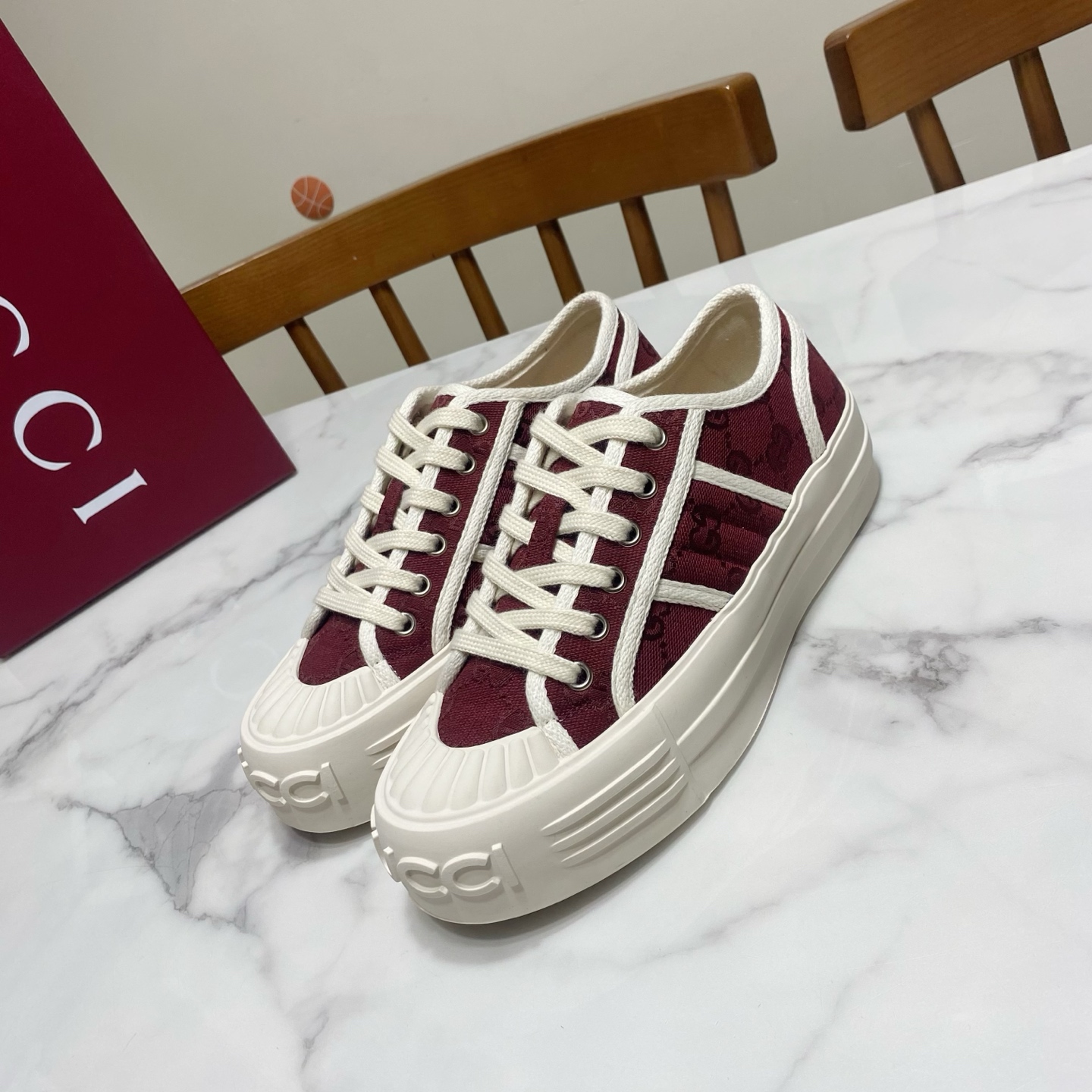 Gucci GG Canvas Platform Sneakers, Comfortable and Stylish Shoes for Women 3 i1744493123088 3440 0 0