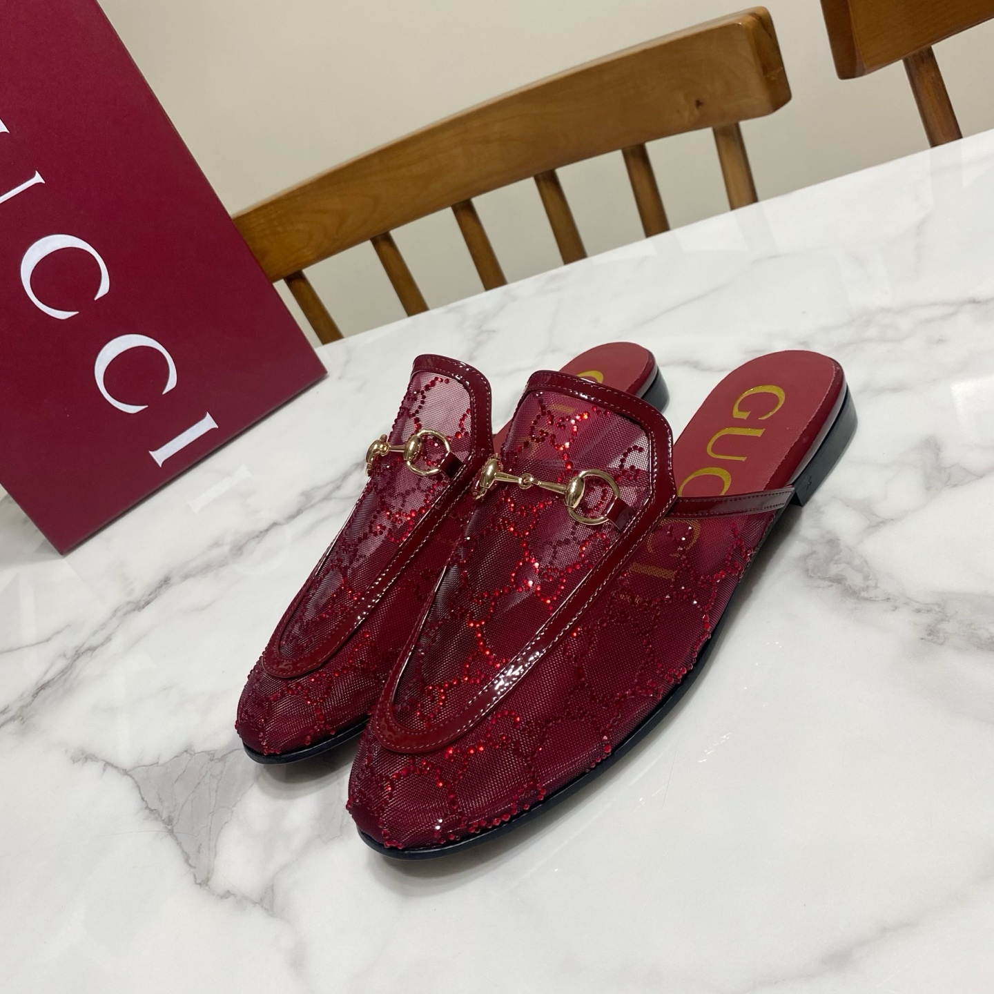 NO:692568,wine red, half drag19860909酒红,半拖,Women's Shoes