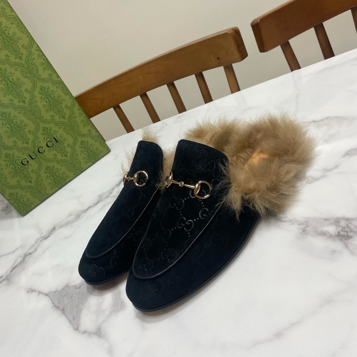 NO:692495,Yangjing · embossed black, half drag, sheep19860909羊京·压印黑,半拖,sheep,Women's Shoes