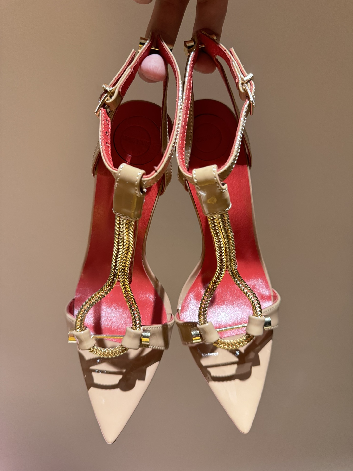 2024 New HARDOT Mini-Metallic Heels with Crystal Coating and Real Skin Bottom - 图片 8