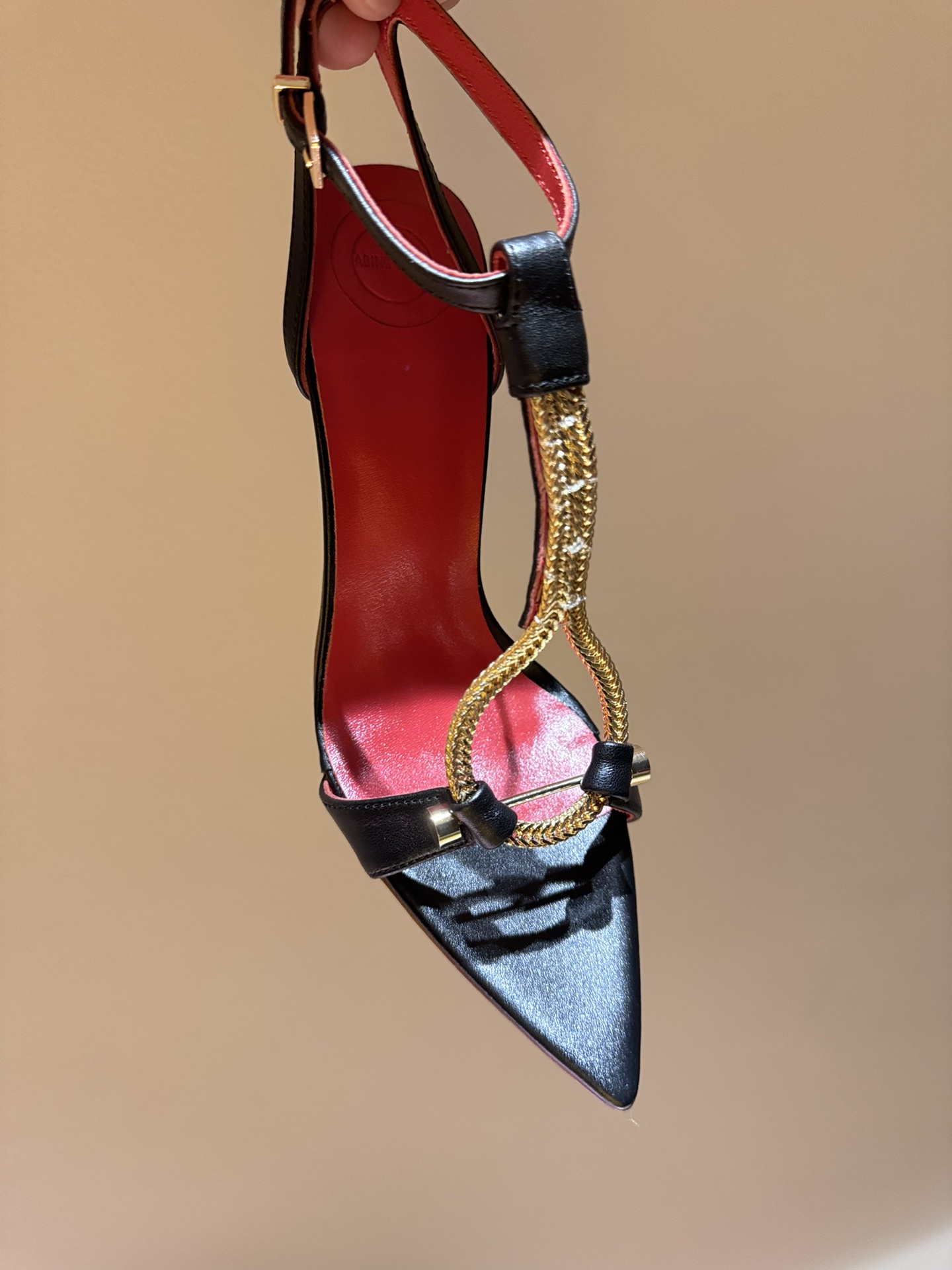 New 2024 HARDOT Mini-Metallic Heels with Crystal Coating and Real Skin Bottom - 图片 7