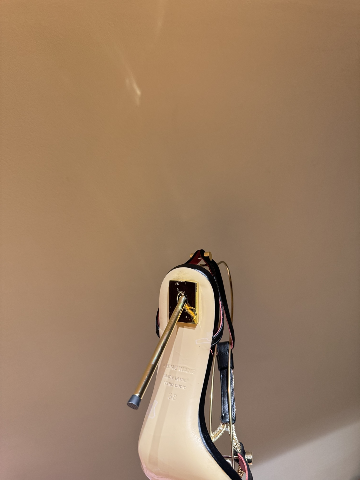 New 2024 HARDOT Mini-Metallic Heels with Crystal Coating and Real Skin Bottom - 图片 6