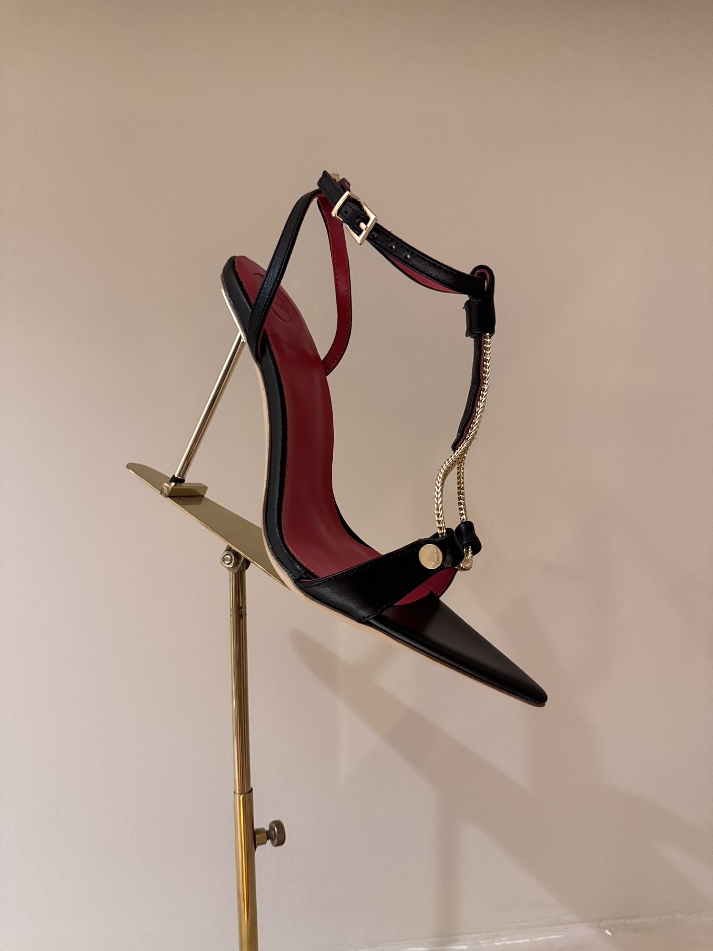 New 2024 HARDOT Mini-Metallic Heels with Crystal Coating and Real Skin Bottom - 图片 9
