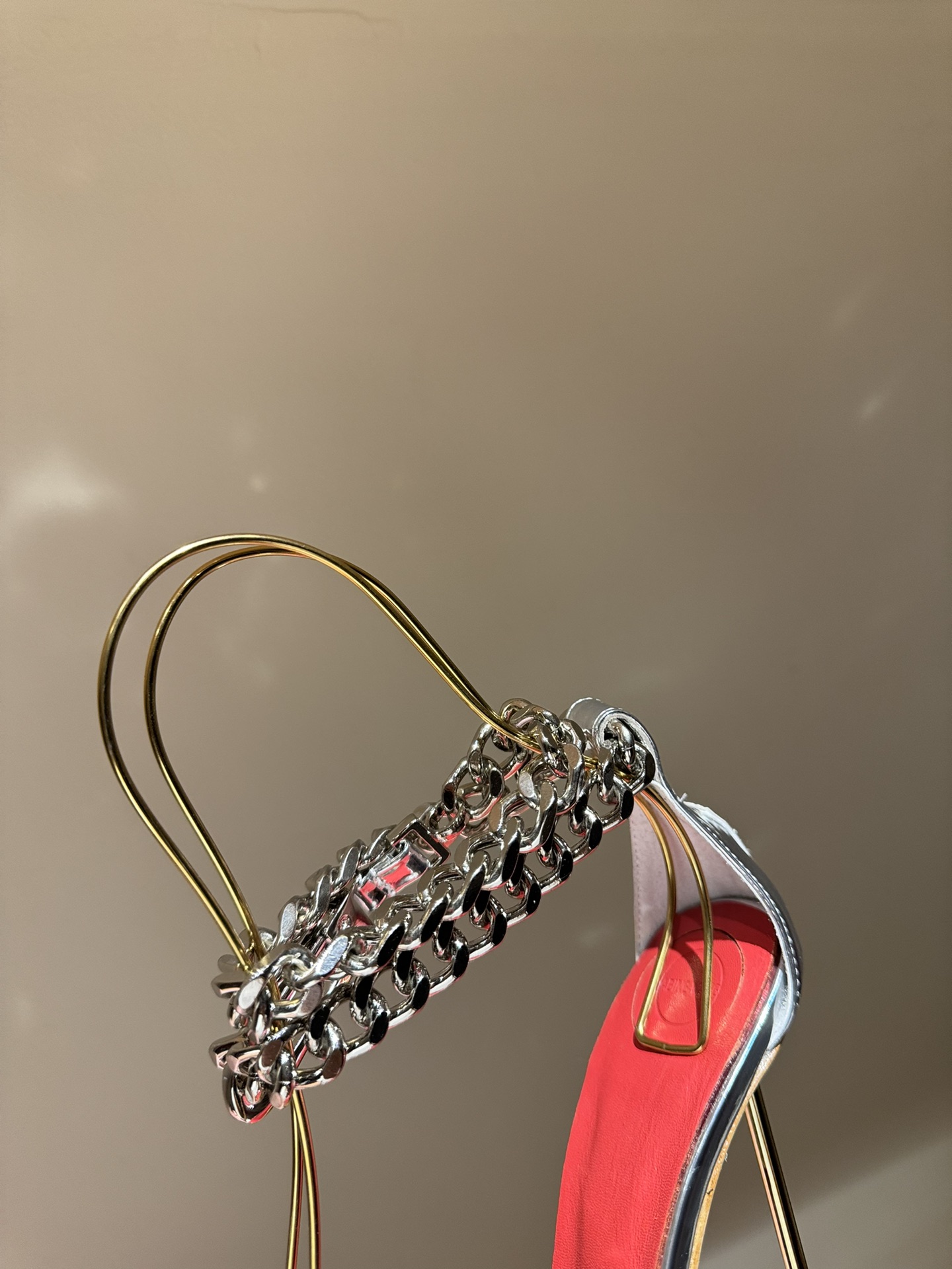 2024 New HARDOT Mini-Metallic Heels with Crystal Coating and Real Skin Bottom - 图片 6