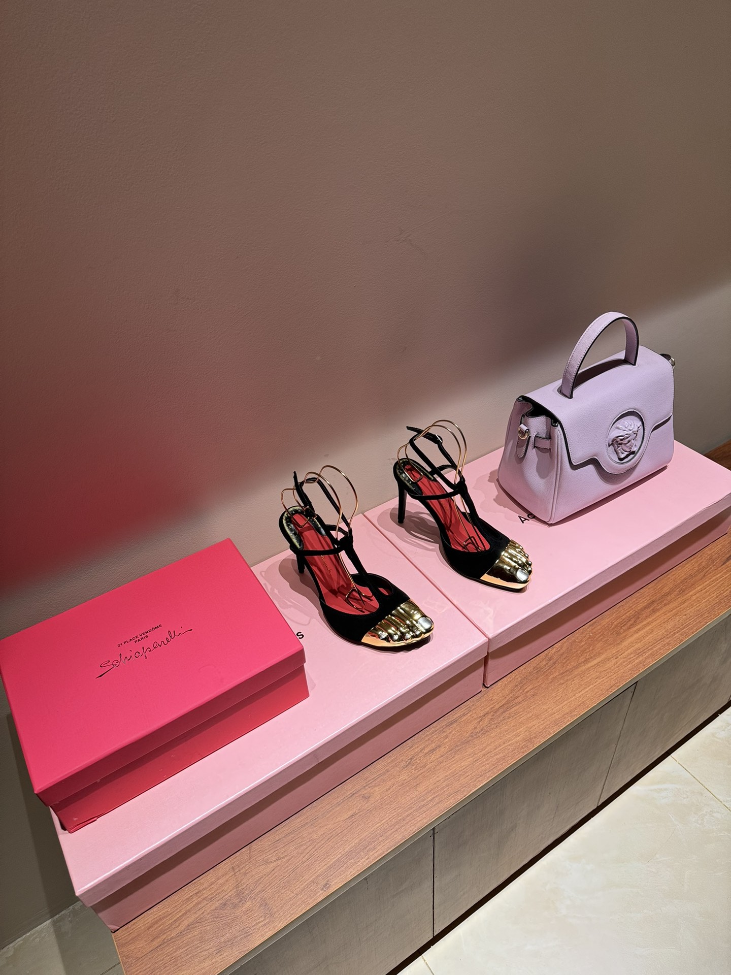 Schiaparelli FW24 Collection: Golden Toe Heels and Real Gold Details
