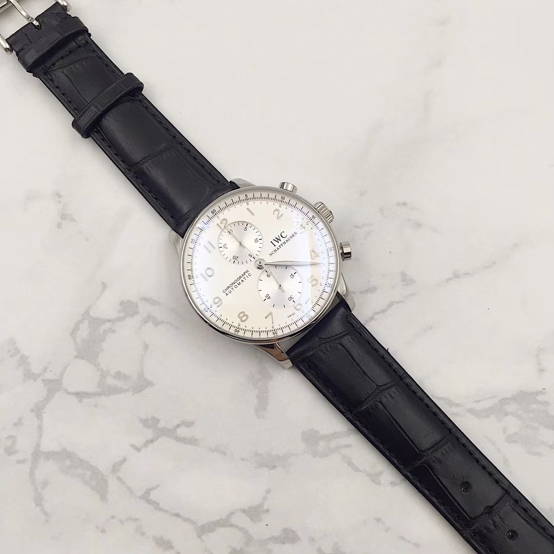 IWC 葡萄牙計時腕表 男士用 316精鋼と真皮製