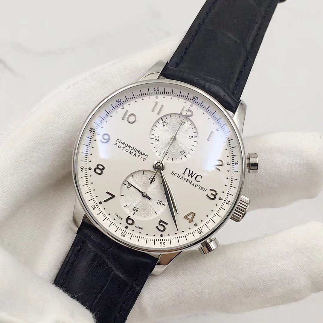 IWC 葡萄牙計時腕表 男士用 316精鋼と真皮製