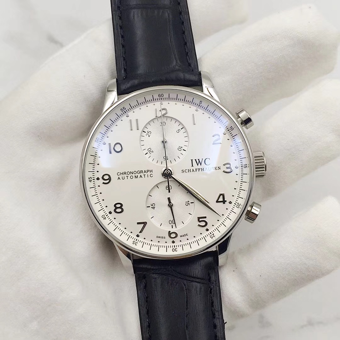 IWC 葡萄牙計時腕表 男士用 316精鋼と真皮製