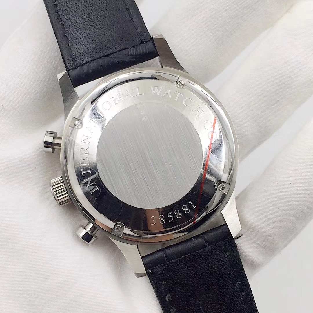 IWC 葡萄牙計時腕表 男士真皮腕時計