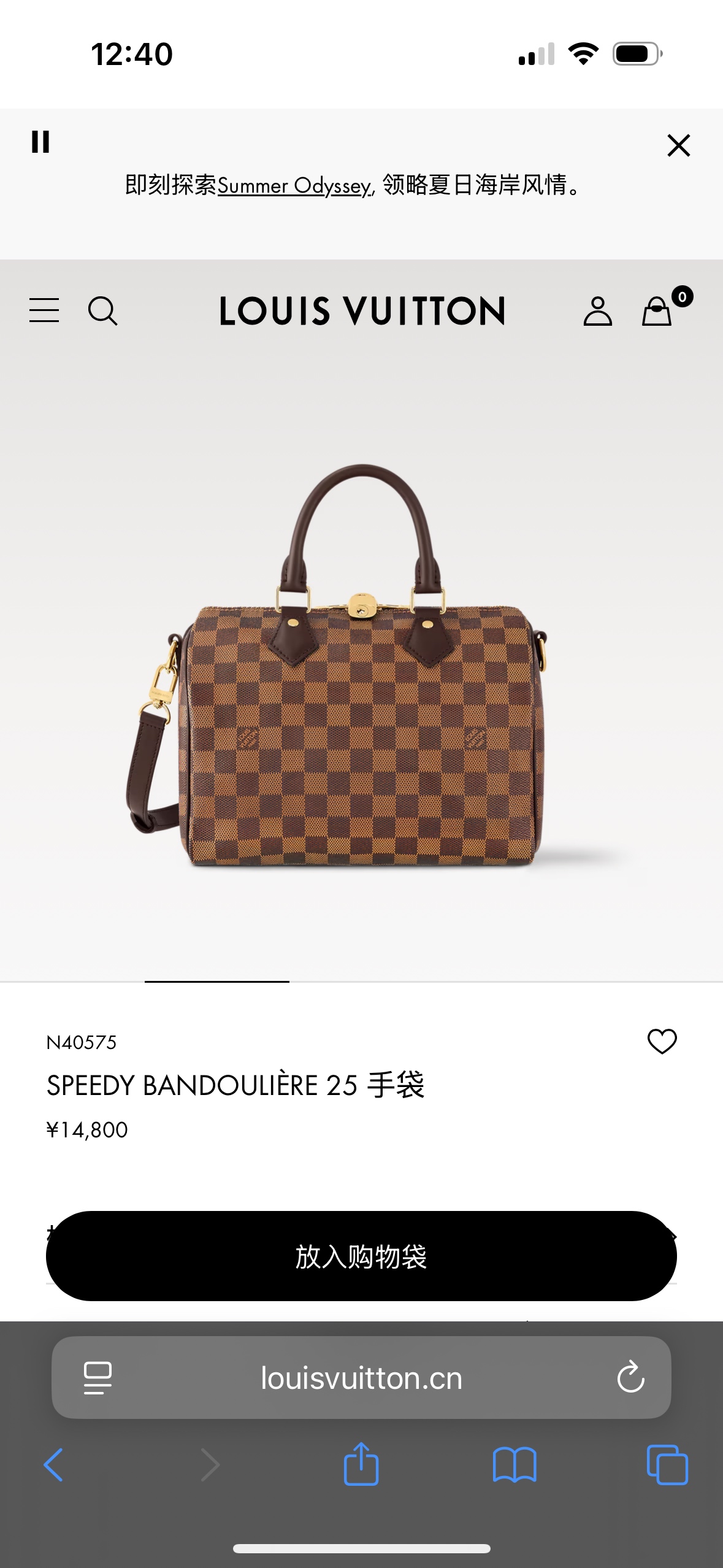 루이비통 다미에 그래파이트 N40575 가방 Louis Vuitton