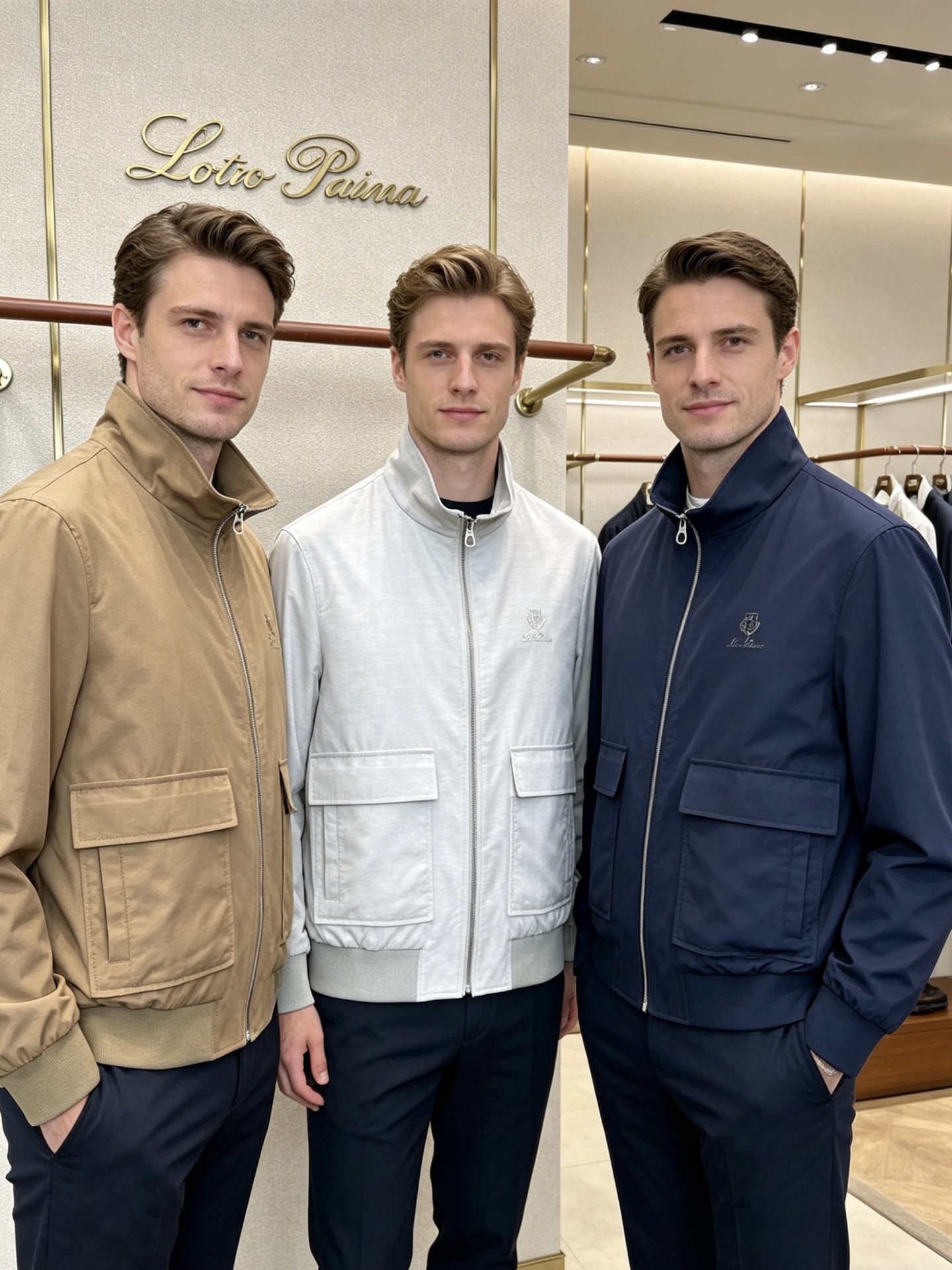 。Loro Piana-Loro Piana诺悠翩雅💥砸锅卖铁都要上的新款新款原单男士休闲立领夹克外套 