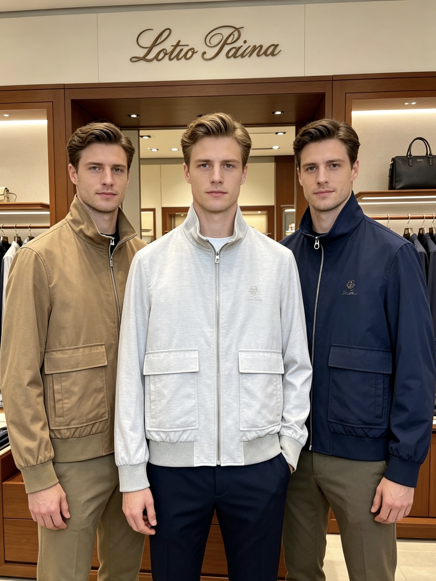 。Loro Piana-Loro Piana诺悠翩雅💥砸锅卖铁都要上的新款新款原单男士休闲立领夹克外套 