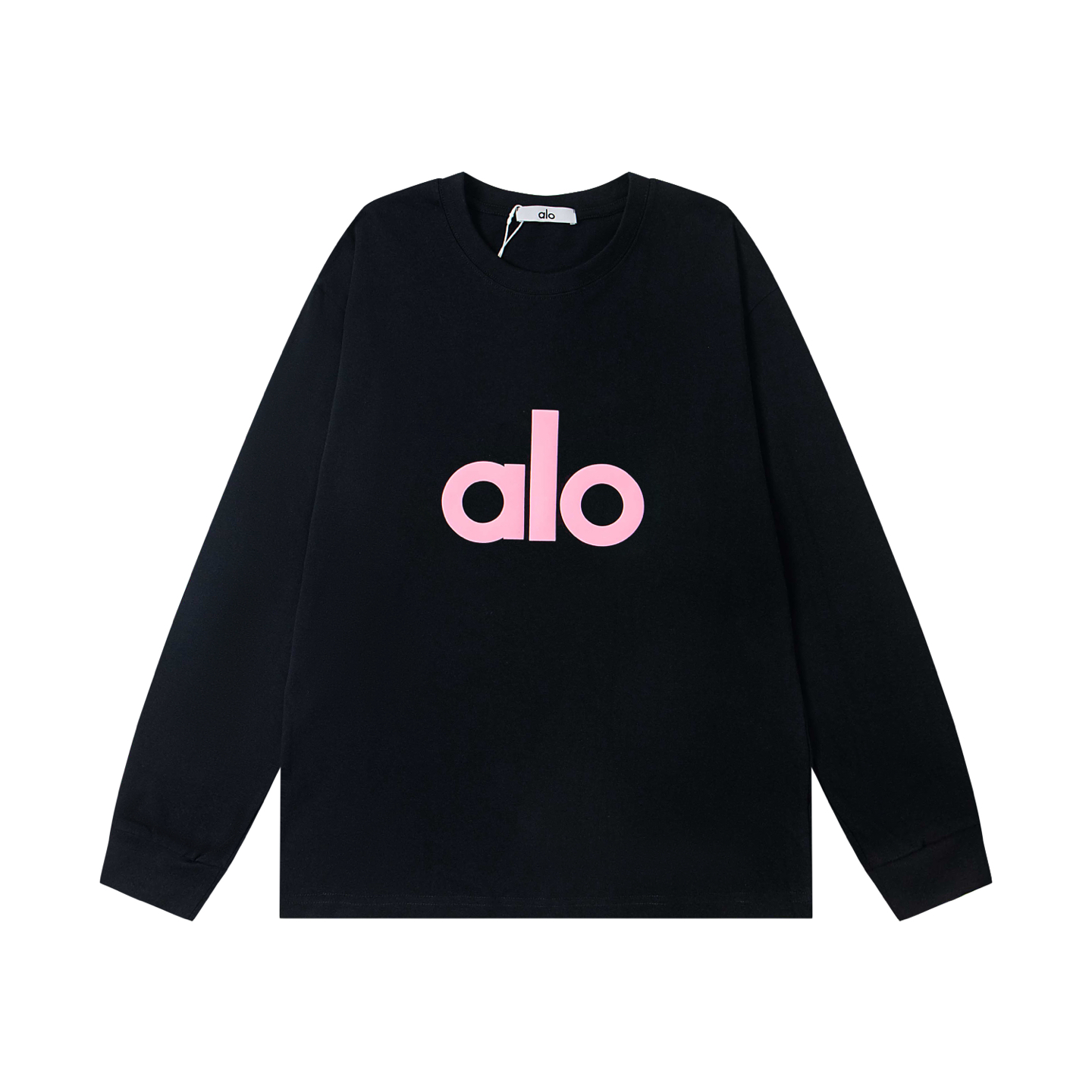 P79💰
美国洛杉矶Alo25ss胸口立体发泡印花男女同款宽松长袖T恤
颜色：白黑 白粉  白玫红 白黄 白绿
         黑白  黑粉 黑玫红 黑黄 黑绿

尺码：S-2XL
S :    胸围100    衣长68   肩宽51    袖长55 
M：  胸围106    衣长70   肩宽53    袖长55  
L :    胸围112     衣长72   肩宽55   袖长57
XL:   胸围118     衣长74   肩宽57    袖长57
2XL: 胸围124     衣长76   肩宽59    袖长60  

体重： S  （90-130斤）
          M  （120-150斤）
          L   （140-165斤）
         XL  （160-180斤） 
         XXL （180-210斤）

面料：26支300克双纱