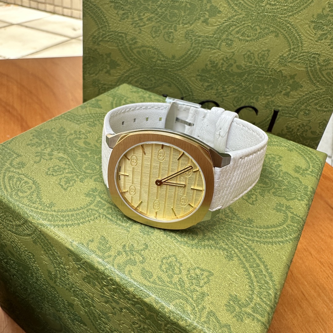 GUCCI 25H Wristwatch: Fluid Design, Steel Chains, Swiss Movement, Waterproof, Sapphire Glass - 图片 6