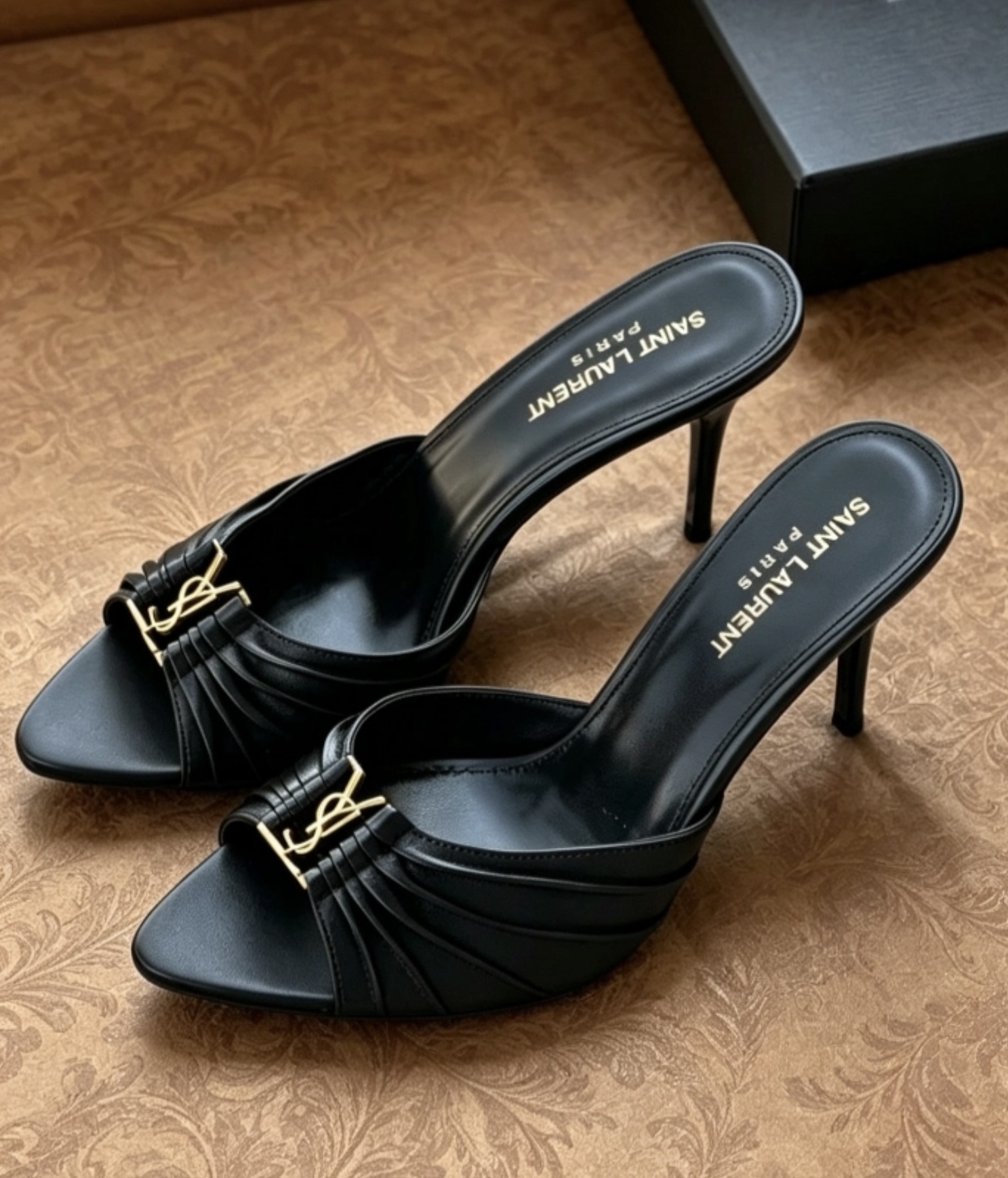 NO:904465,YSL,, coming soon, available for pre-order, high heels and slippers, saint laurent, high heels, slippers19860909YSL,,即将出货,可预订,高跟鞋拖鞋,saint laurent,high heels,slippers,Women's Shoes
