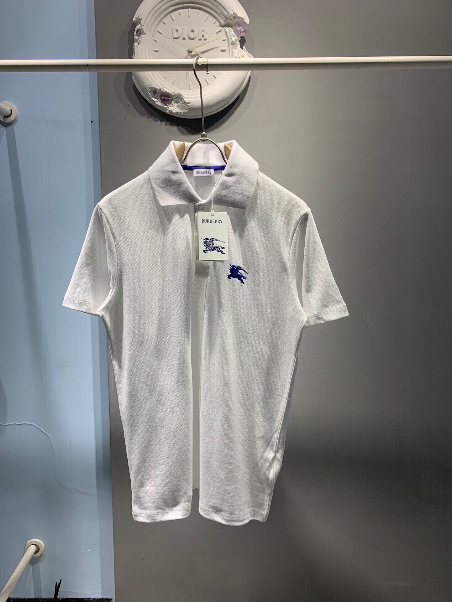 Burberry Equestrian Knight Embroidered Polo Shirt - Spring/Summer 2025