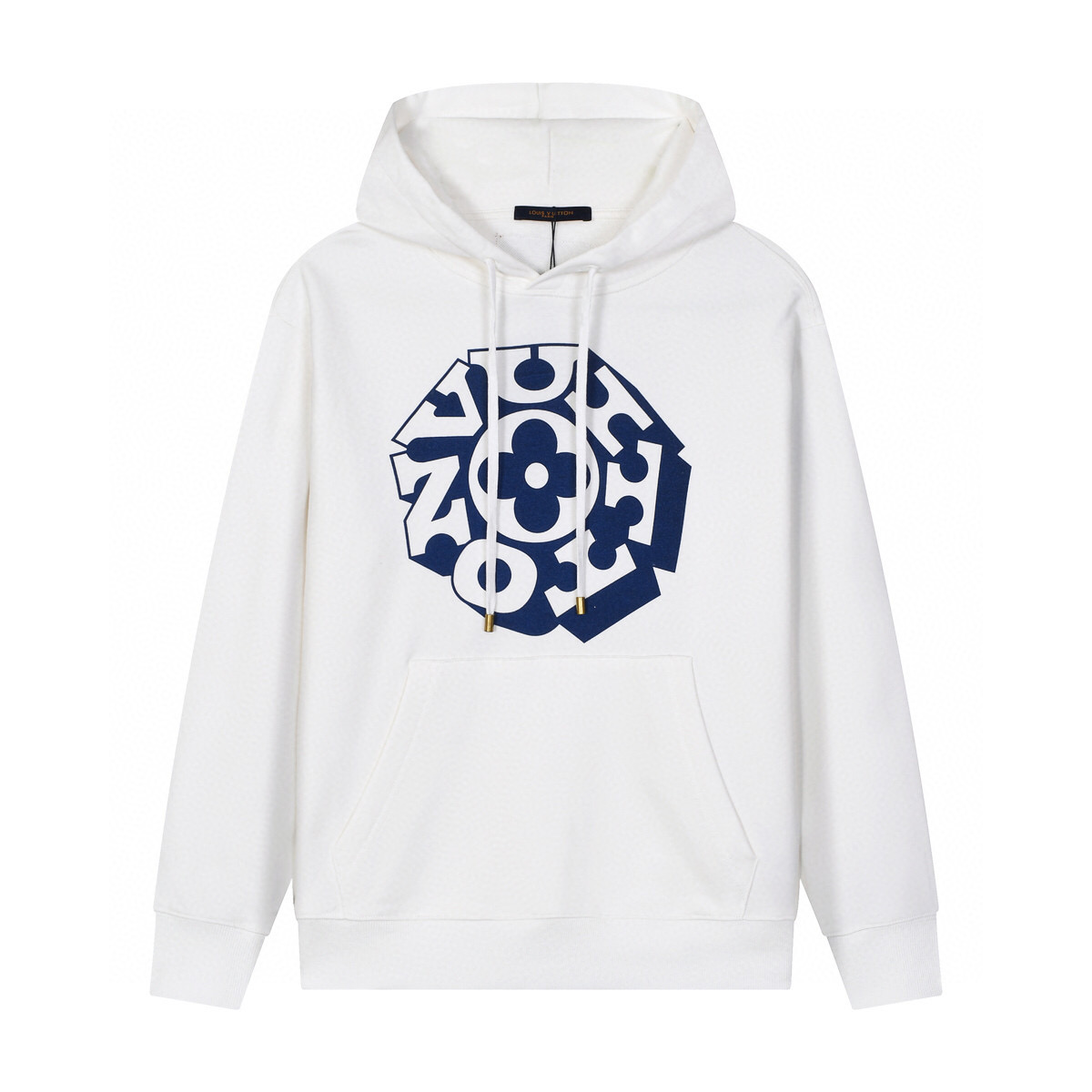 Louis Vuitton Clover Print Hoodie - Unisex Cotton Sweatshirt