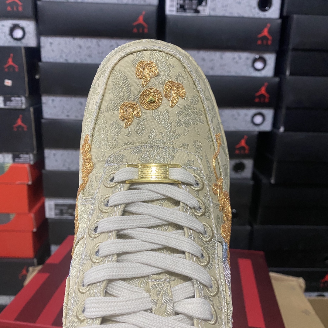 NikeAirForce1“喜喜”空军一号龙凤呈祥结婚鞋劲爆上市货号HJ4285-777尺码4040.5