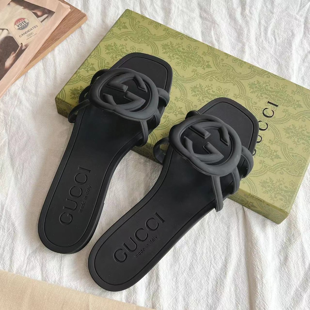 Gucci Scarpe Pantofole Online dalla Cina PVC Gomma Spiaggia