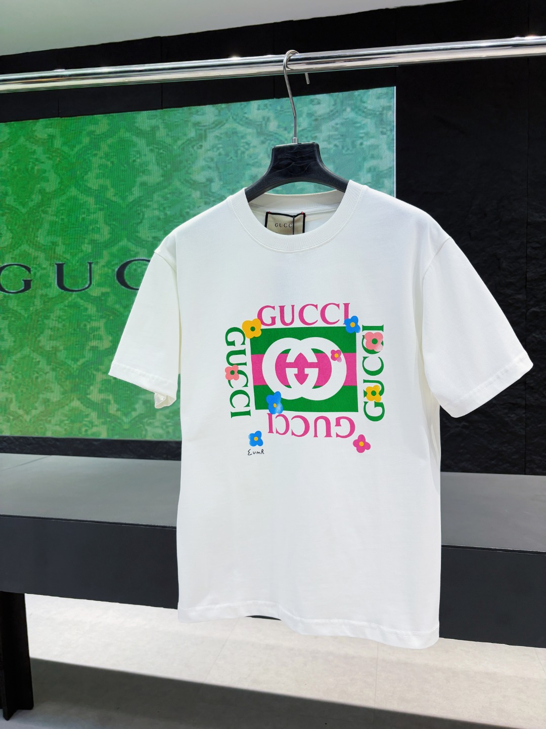 ￼ 【Número de modelo】：534，@65 ¡Nuevo producto de Gucci! Camiseta de manga corta de alto gramaje de la colección de princ…