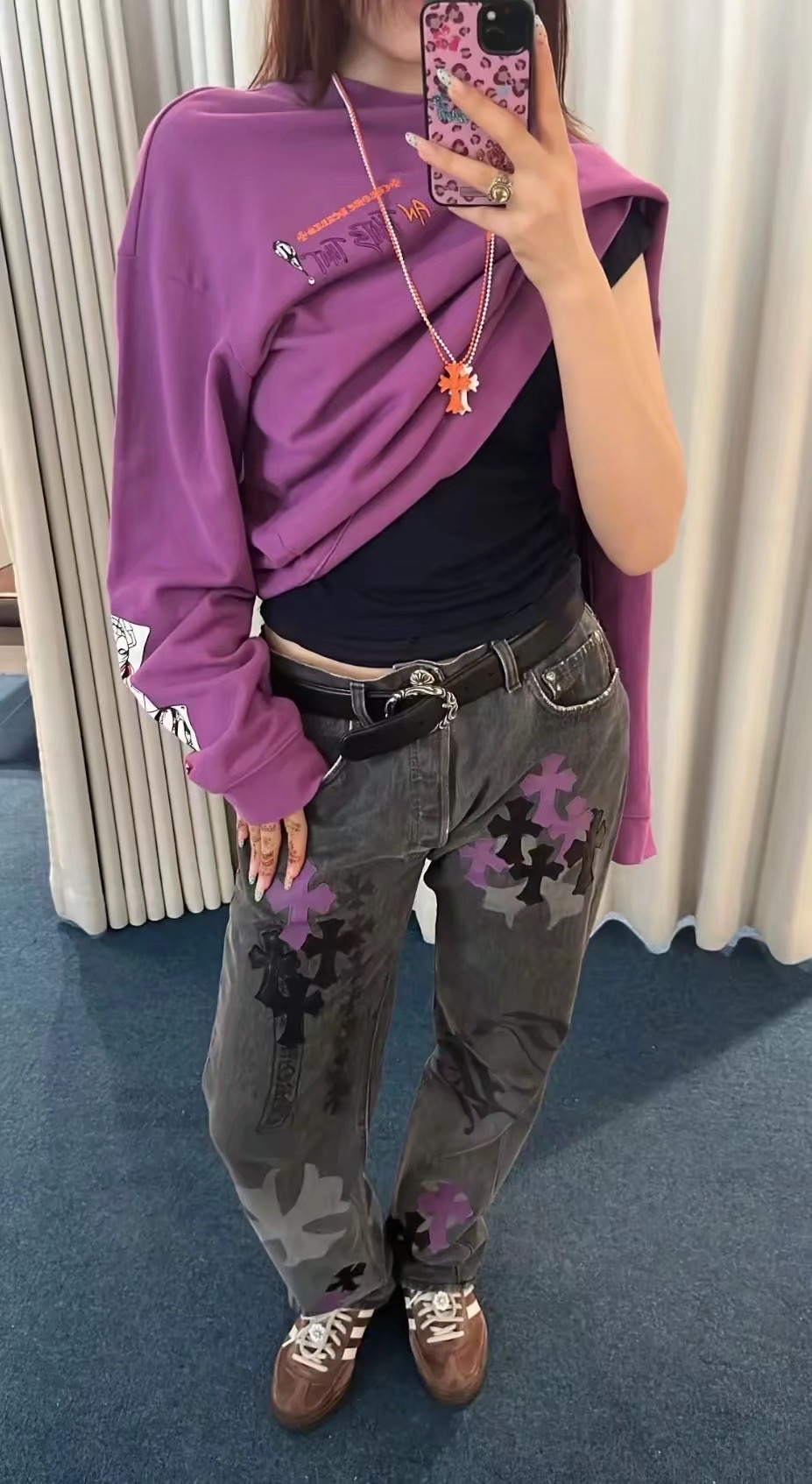 크롬하츠 남성 바지 137182 Chrome Hearts Pants 썸네일 이미지