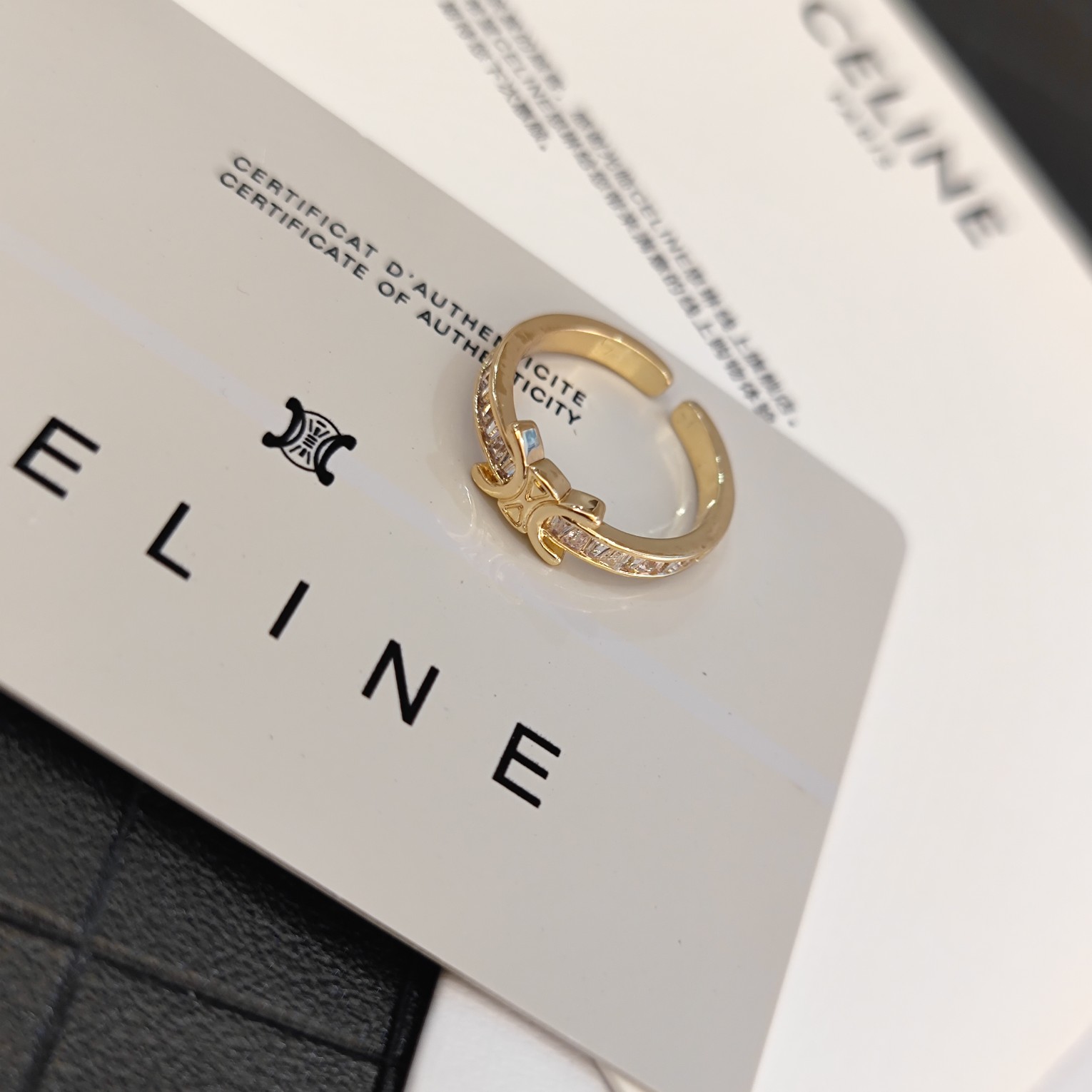 Celine Celestial Ring New: Star & Moon Motif with Pavé Crystal Details 7 a1716053378245 5817