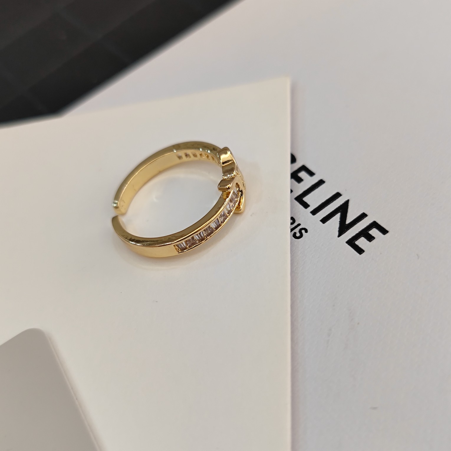 Celine Celestial Ring New: Star & Moon Motif with Pavé Crystal Details 9 a1716053378315 3188