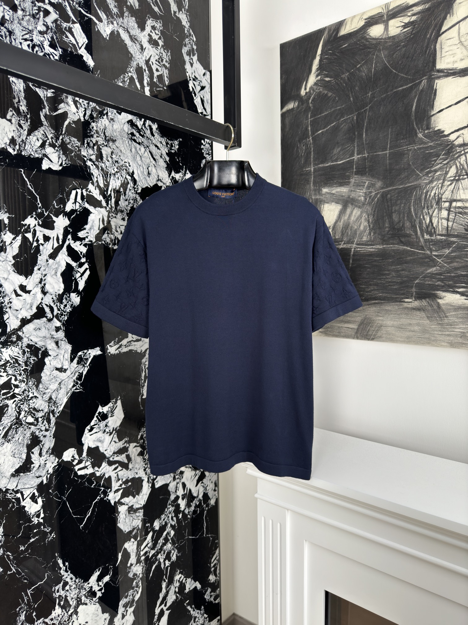 Louis Vuitton Kleding T-Shirt Blauw Groen Korte mouw
