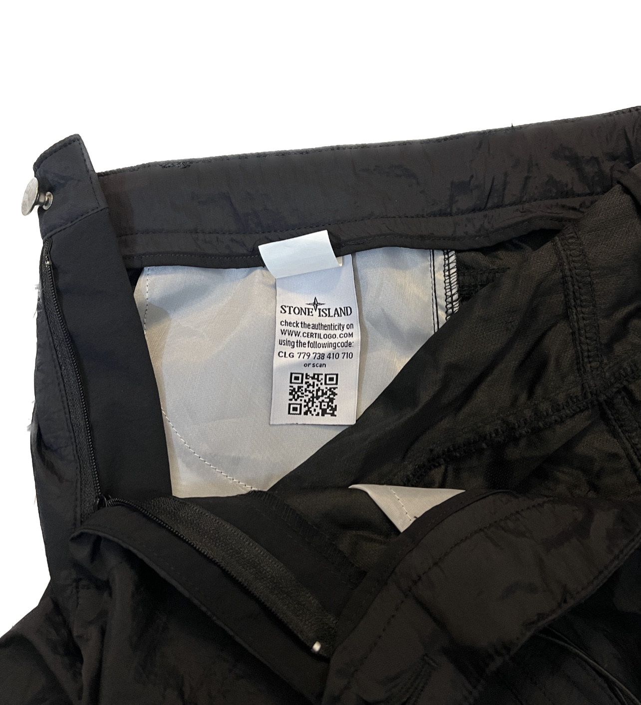 Stone Island FZ194 Pants: Unique Corroding Effect, Precision Embroidery, Sokha Line Fabric, Reflexive Design. - 图片 7