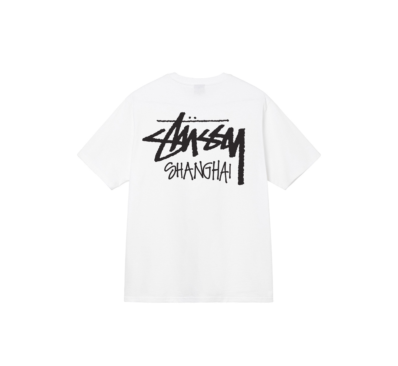 Stussy Clothing T-Shirt Black White Printing Unisex Cotton Short Sleeve