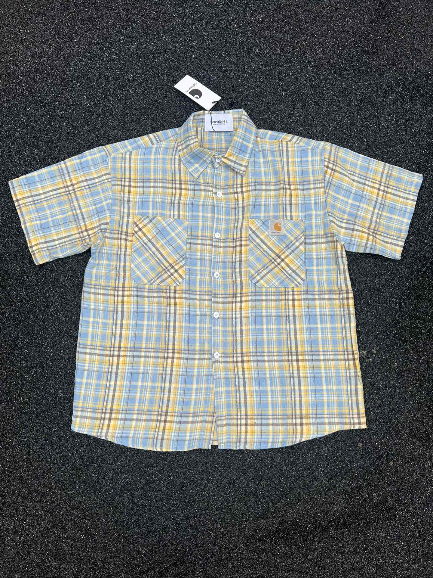 Carhartt Clothing Shirts & Blouses T-Shirt Yellow Unisex Cotton Short Sleeve
