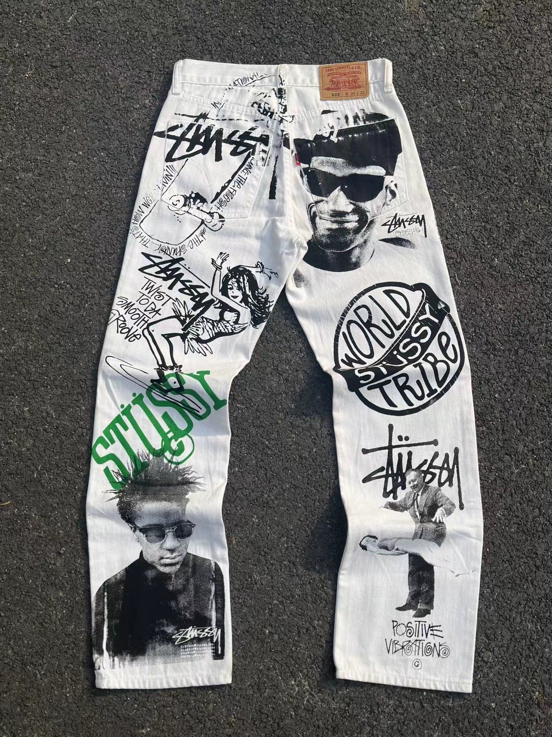 💰172 FZ221 Stuscissy Scrawny jeans, Viagra. Colour: White Size: m-xxl - 图片 2