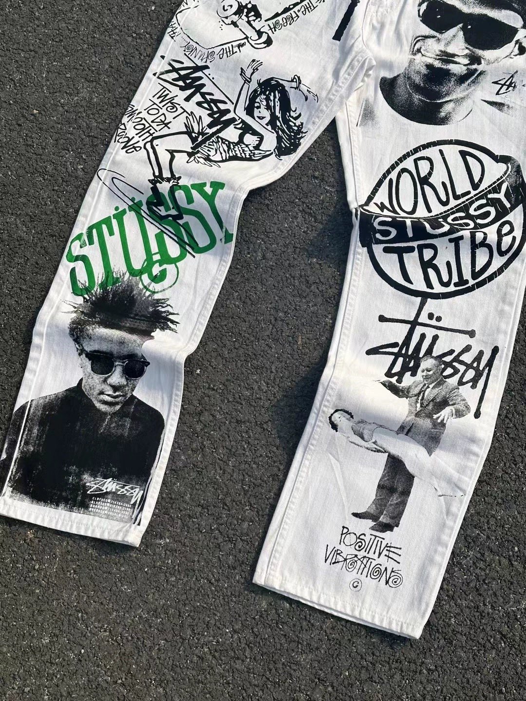 💰172 FZ221 Stuscissy Scrawny jeans, Viagra. Colour: White Size: m-xxl - 图片 3