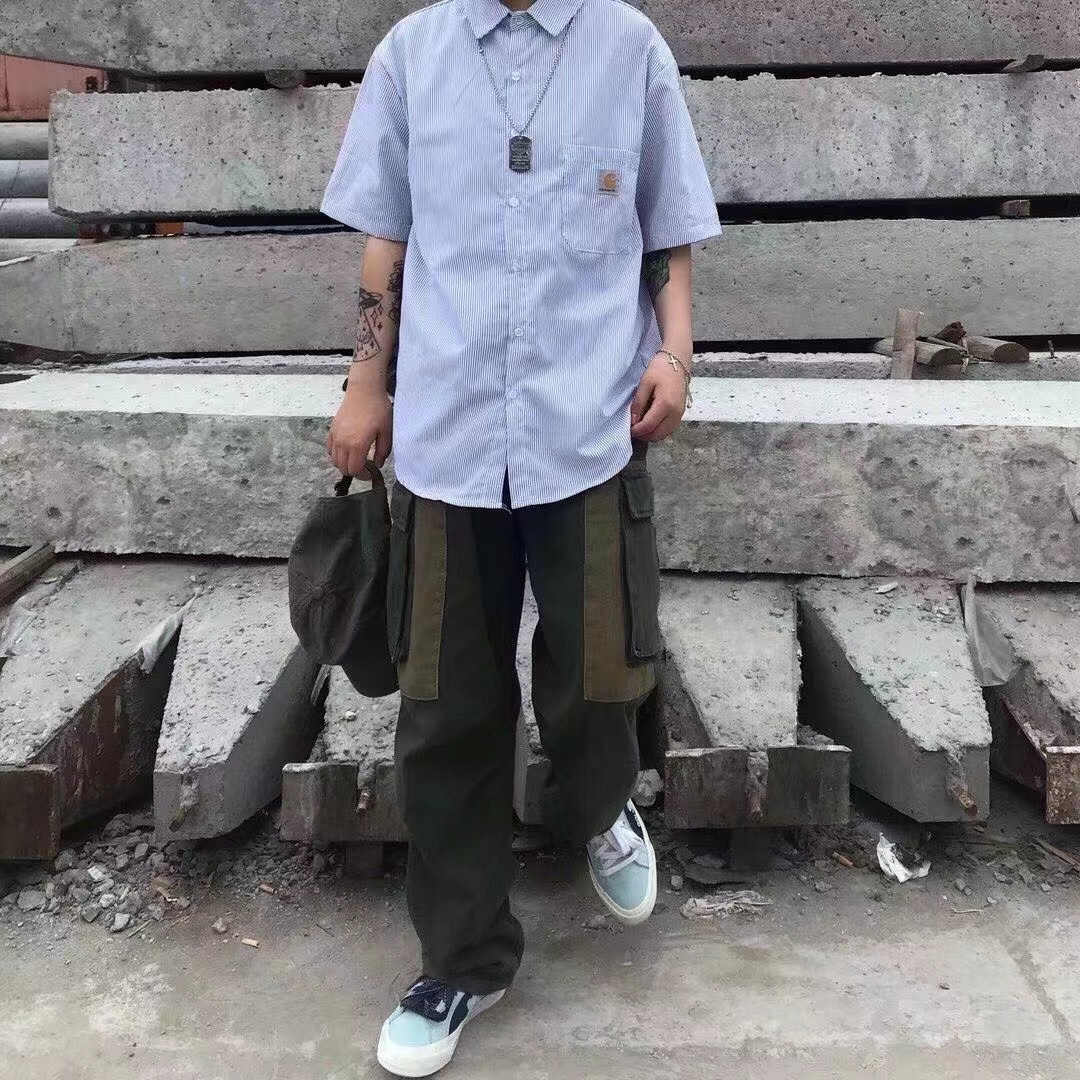 Carhartt Kahart Blue Jacket Size Guide: M-XL Measurements in cm. - 图片 9