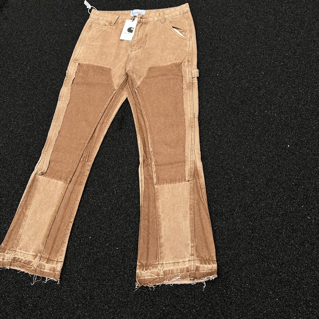 High-Quality Carhartt Kahart Embroidered Lumber Pants in Old Brown – Sizes M-XXL - 图片 3