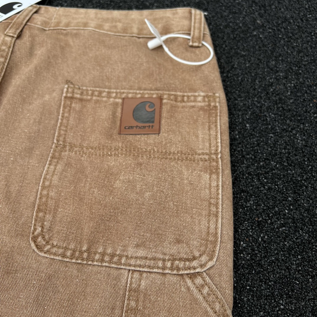 High-Quality Carhartt Kahart Embroidered Lumber Pants in Old Brown – Sizes M-XXL - 图片 9