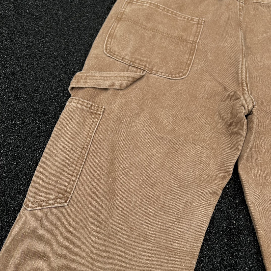 High-Quality Carhartt Kahart Embroidered Lumber Pants in Old Brown – Sizes M-XXL - 图片 5