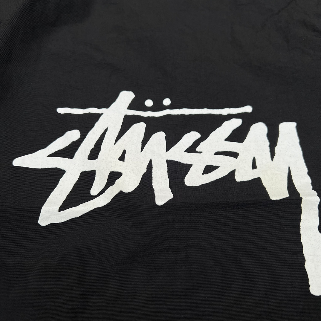 Autonomous Stussy Basketball Shorts: Waterproof Nylon, Custom-made, Black, Sizes S-XL - 图片 6