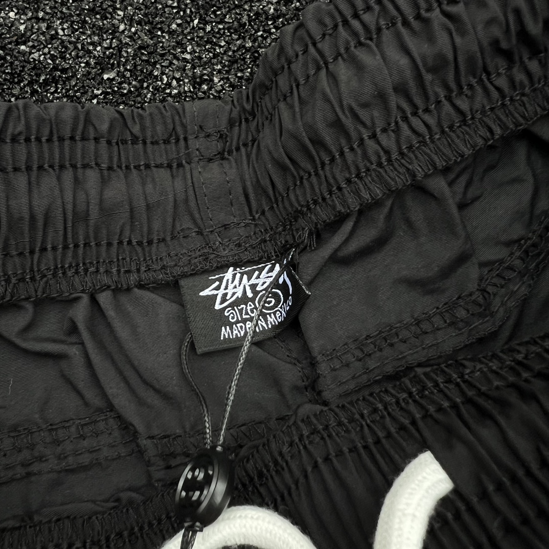 Autonomous Stussy Basketball Shorts: Waterproof Nylon, Custom-made, Black, Sizes S-XL - 图片 5