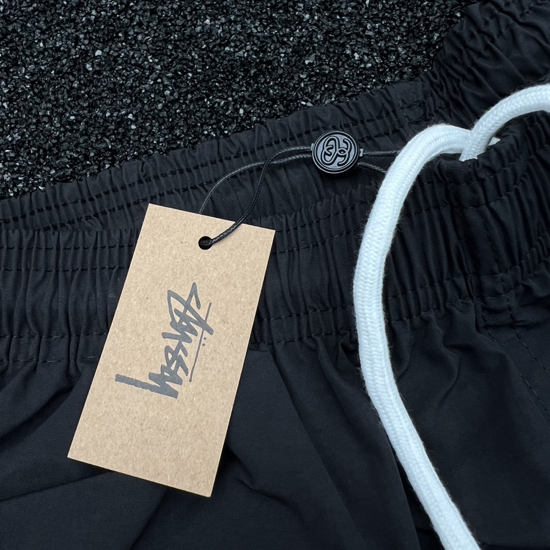 Autonomous Stussy Basketball Shorts: Waterproof Nylon, Custom-made, Black, Sizes S-XL - 图片 7